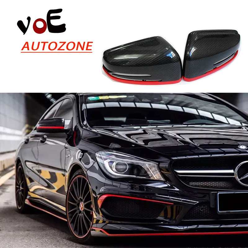 Mercedes W176 W246 W204 W212 W207 W221 W117 W218 сменные боковые зеркала из углеродного волокна для