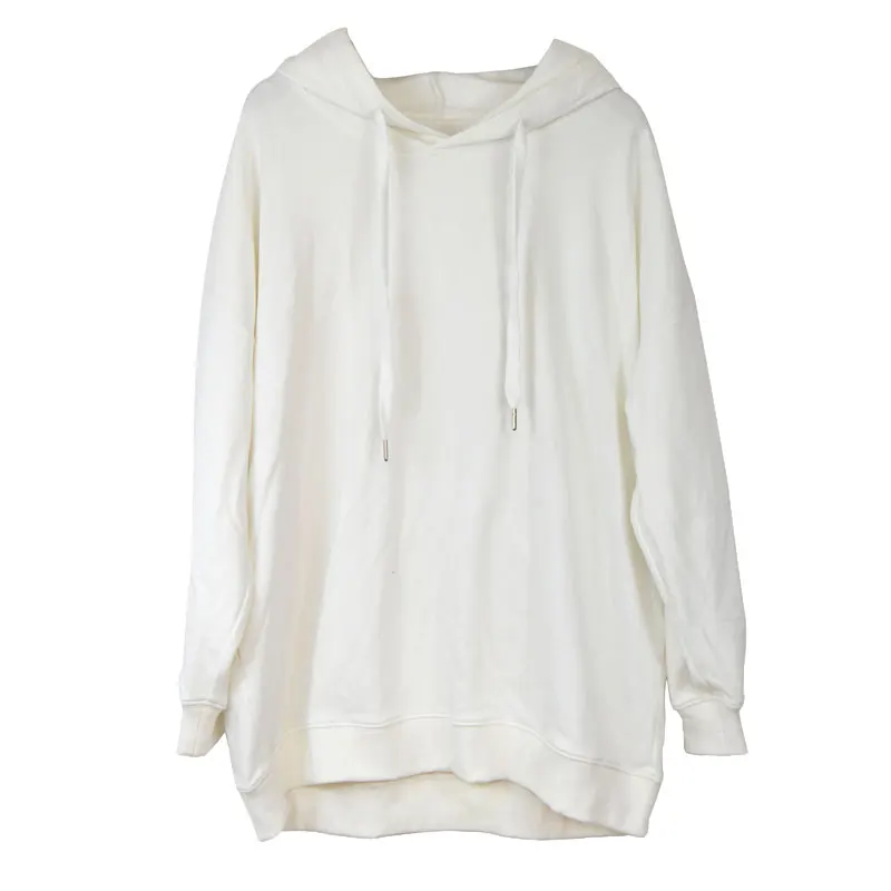 

2018 Spring Female White Hooded pullover feminino Full Sleeve Pullovers Autumn version