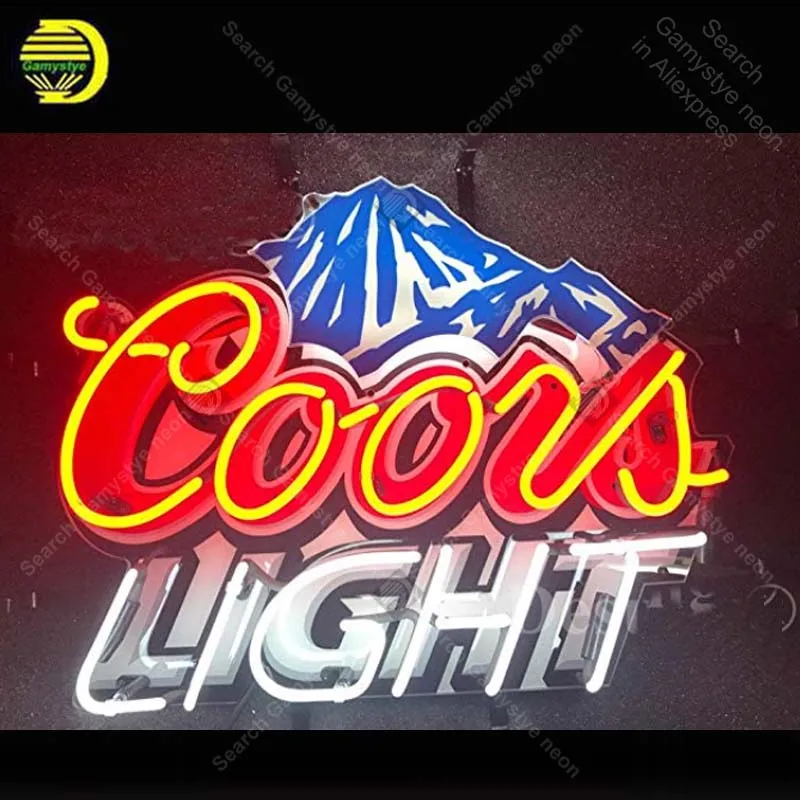 Новый светильник Coors неоновая вывеска с технологией печати краска для пива бара