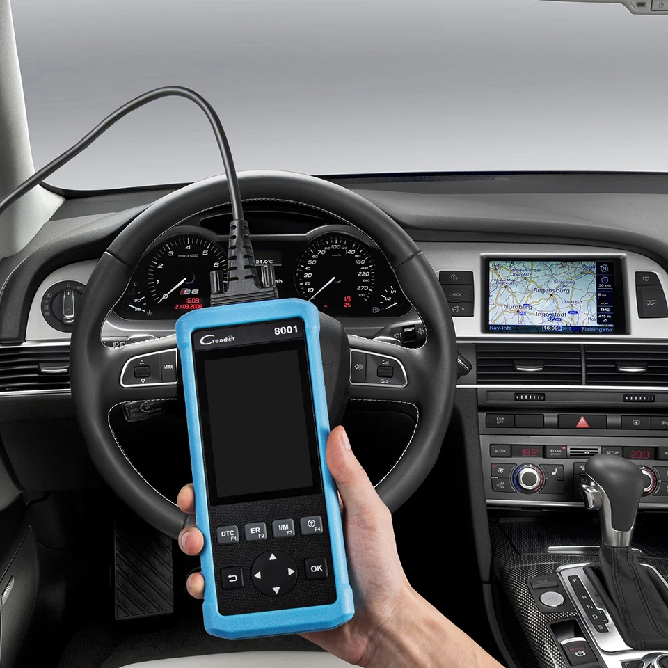 Launch Официальный магазин Creader 8001 полные OBD2 функции сканер анализатор подушки
