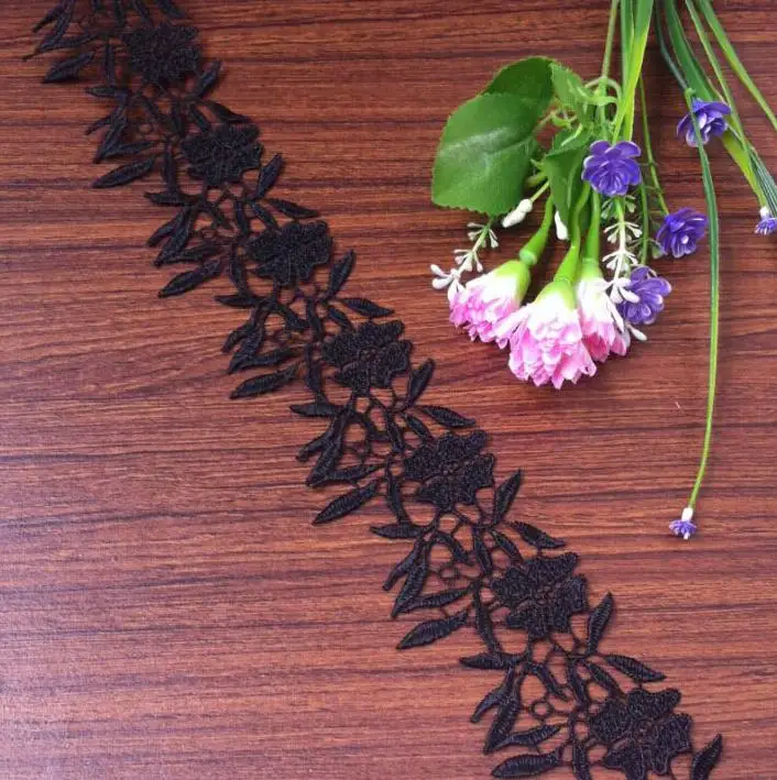 Новинка 2 метра ширина 6 см кружево для рукоделия украшение скрапбукинга листья