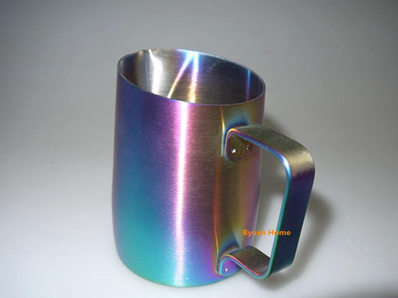 1 pc400ml специальный синий/красочный нержавеющая сталь Кофе Инструменты эспрессо молочный кувшин кофейник острые инструменты для напитков