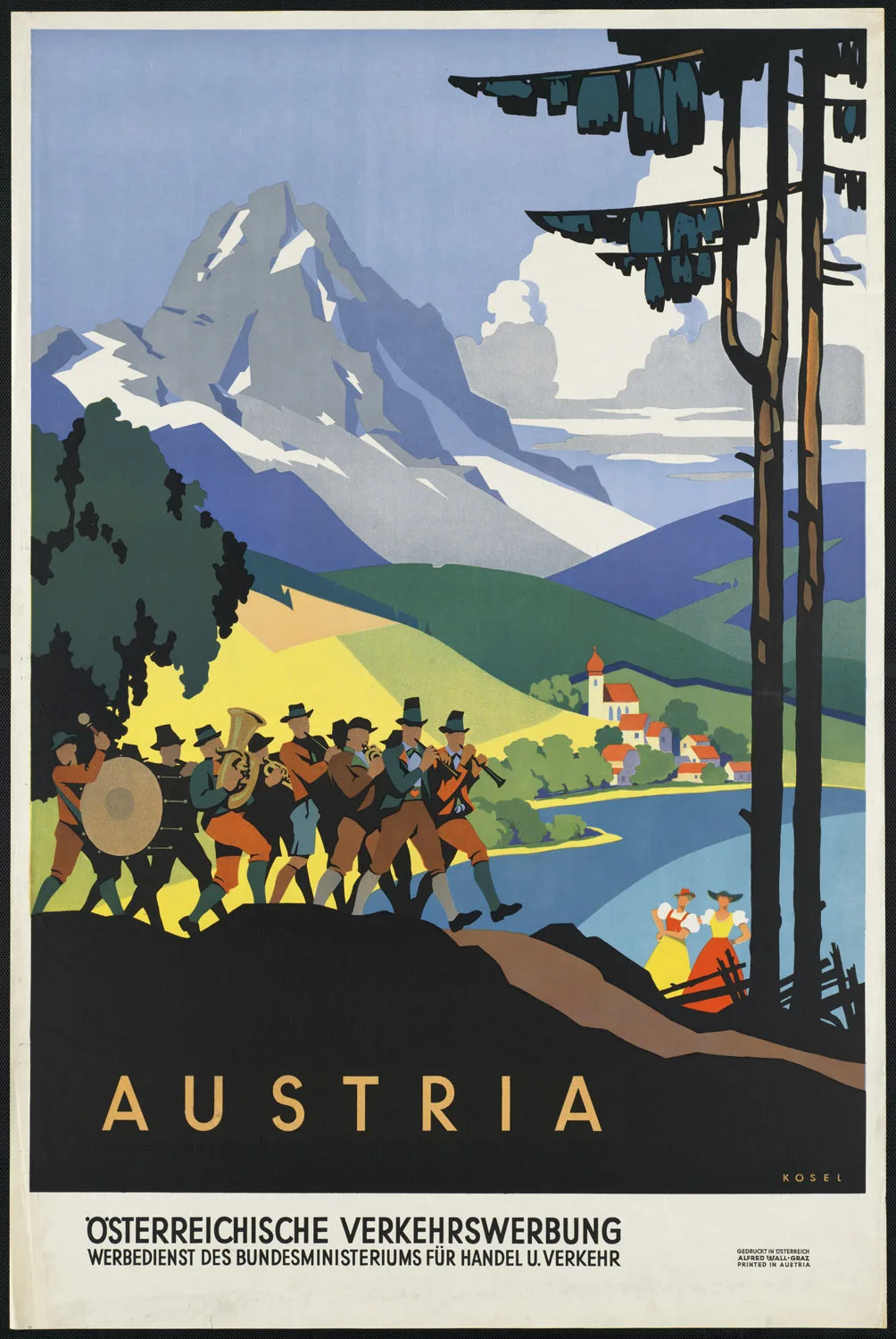 Мировой винтажный дорожный плакат Новая Зеландия Milford Sound классические холщовые