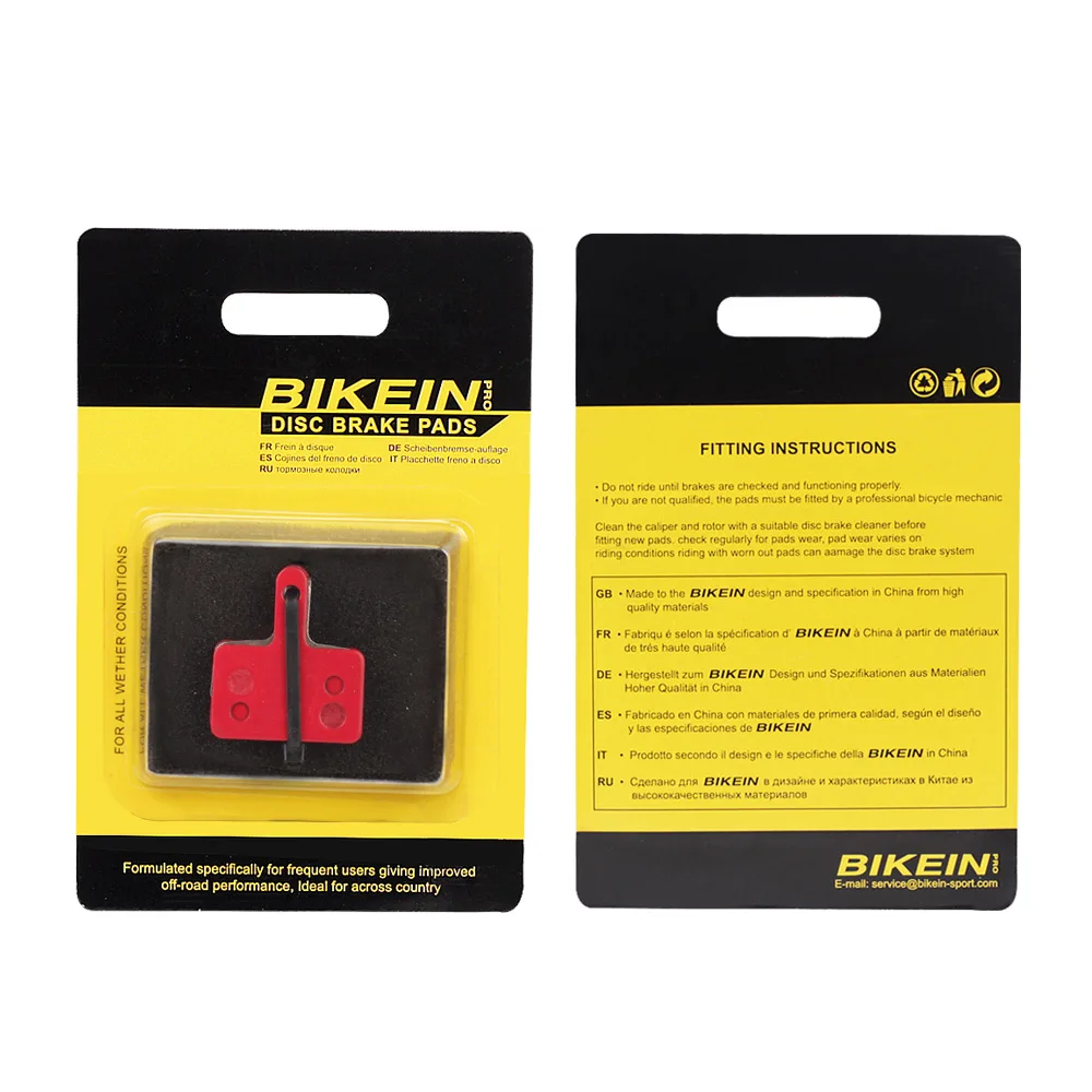 BIKEIN 4 пары MTB велосипед Керамические дисковые Тормозные колодки для Shimano M375 M395 M416 M445 M446 M485 M495 M515 M525 Tektro Orion Auriga Pro