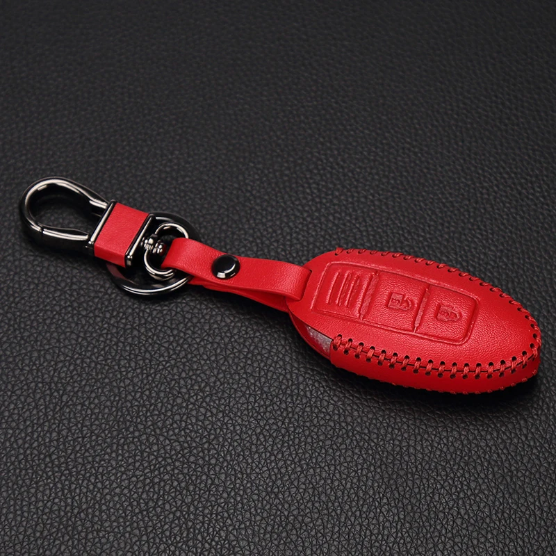 Кожаный чехол для ключей Nissan Infiniti EX FX G25 G37 FX35 EX25 EX35 FX37 EX37 Q60 QX50 QX70 3 кнопки|leather key cover