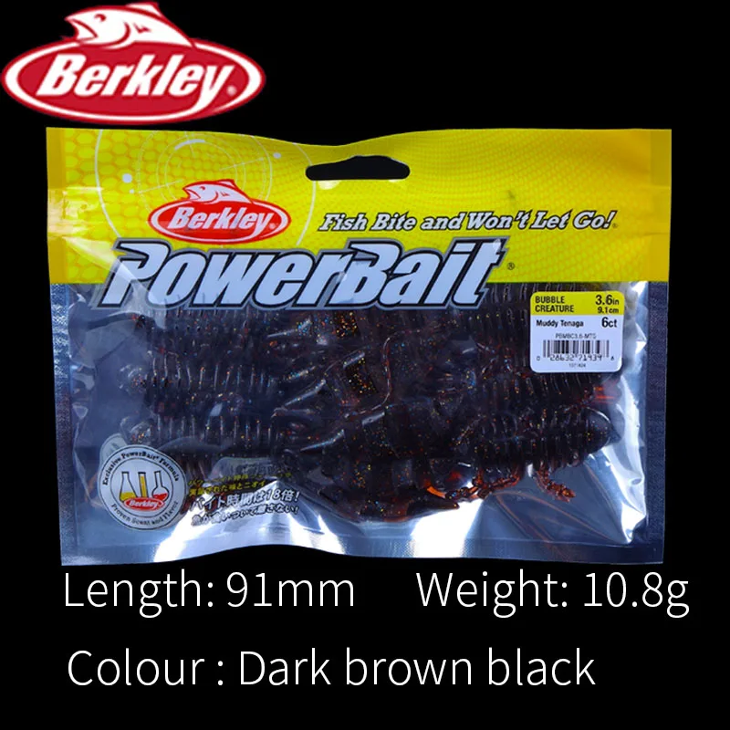 Бренд Berkley power Bait 6 шт. Мягкая приманка для рыбалки 9 1 см окуня костюм джиг головка