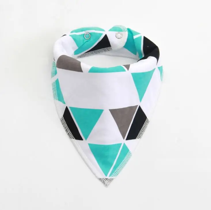 Style4 blue white Хлопковые детские Мультяшные нагрудники для маленьких мальчиков и девочек, бандана, нагрудники с кроликом и медведем для новорожденных, шарф для кормления детей - Цвет: Style4 blue white