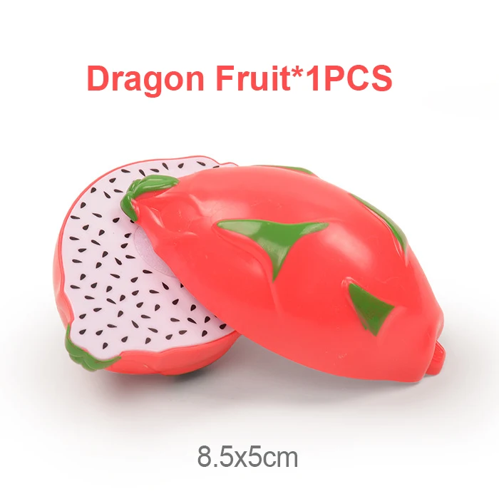 Dragon fruit Обучающие пластиковые Кухонные игрушки ролевые игры еда фрукты и овощи режущие игрушки для детей Подарки для девочек - Цвет: Dragon fruit