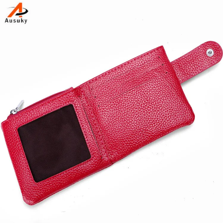 Женский кошелек из натуральной кожи короткий | Багаж и сумки