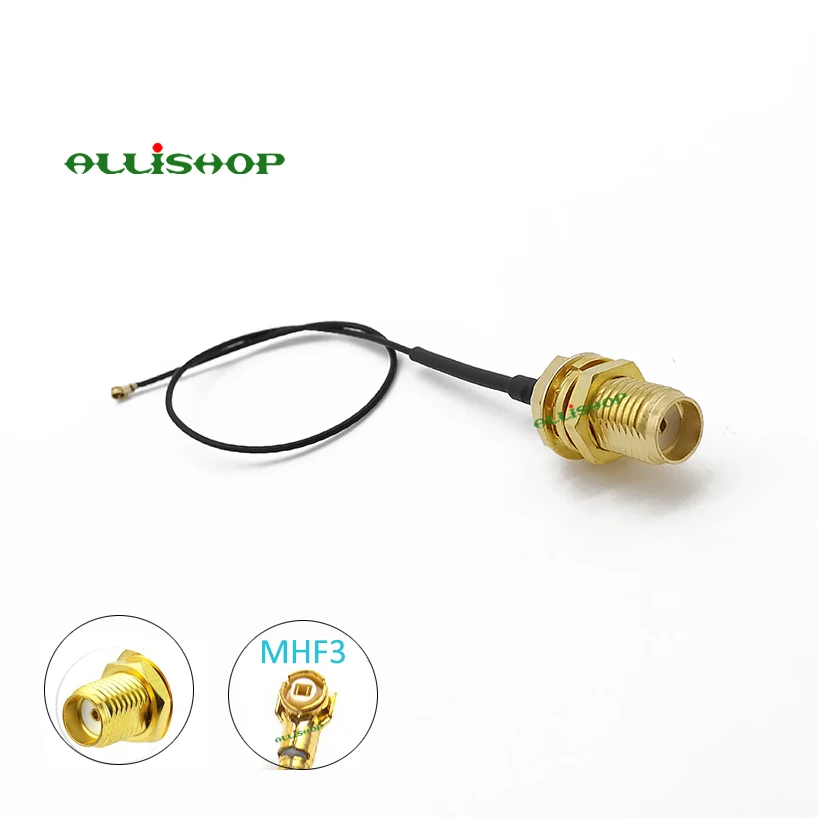 ALLiSHOP IPX IPEX U. FL MHF3 к SMA женский RF Pigtail Соединительный кабель для мини PCI 0,81 мм M2 карты WiFi карты беспроводной маршрутизатор