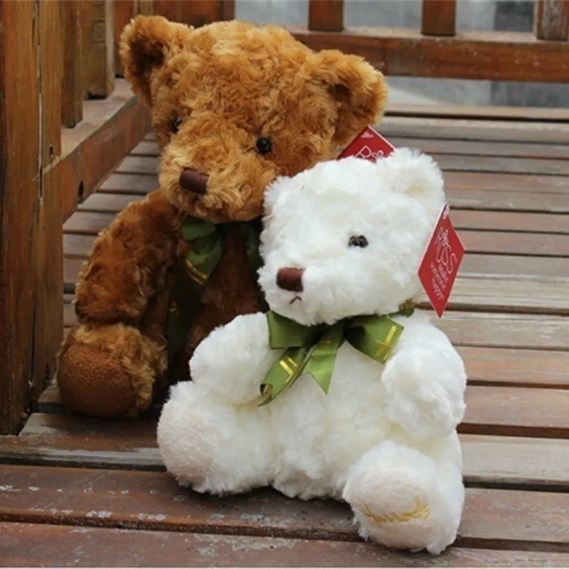 

Free shipping 1pc 20cm lovely Bow tie Bear Teddy Bear Plush Bear Toys Stuffed Doll,High Quality,Birthday Gift For Kids