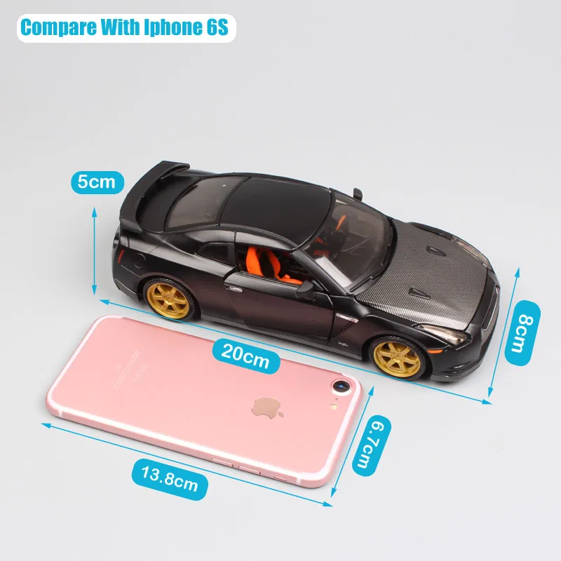 Масштаб 1:24 mini Maisto 2009 Nissan GTR Skyline супер спорт турбо R35 гоночный автомобиль купе