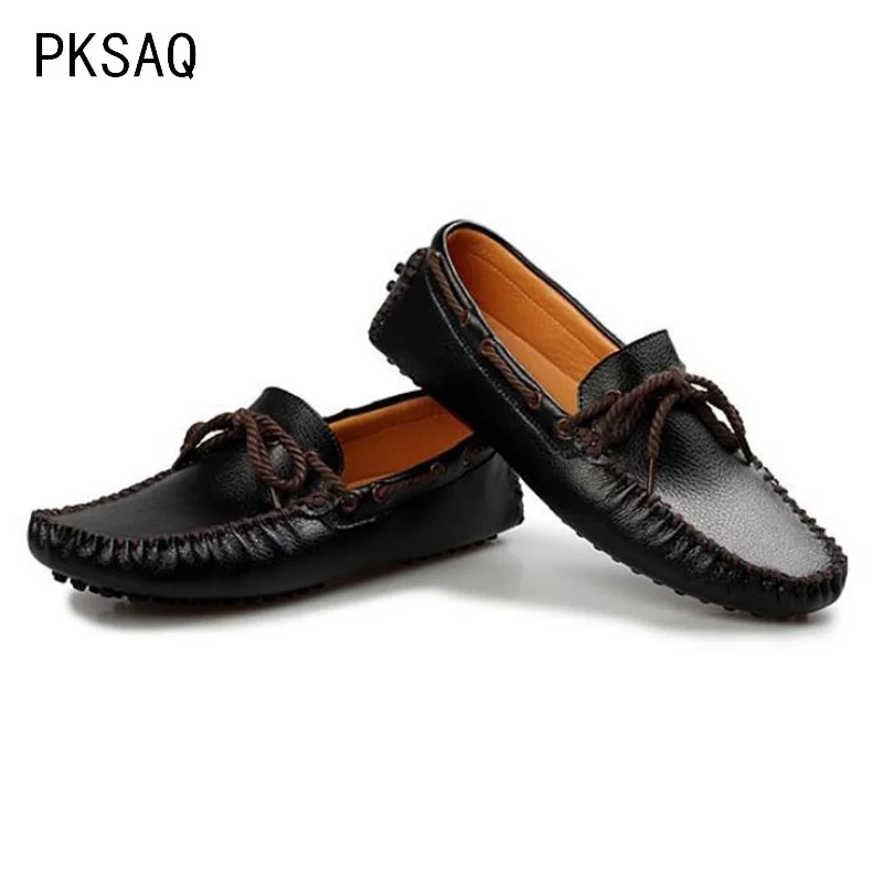 Новые мужские туфли в горошек на весну-лето модные повседневные из дышащей кожи