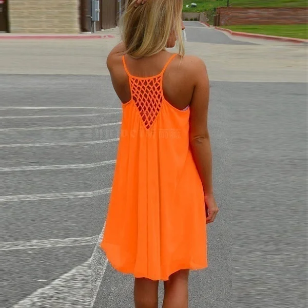 Женское платье без рукавов для девушек сексуальная свободная летняя одежда