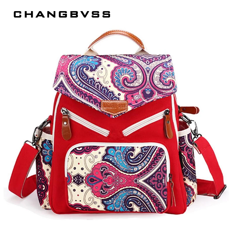 Сумка для подгузников в народном стиле с креативным рисунком рюкзак мамы