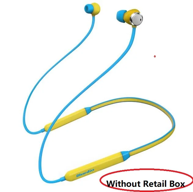 yellow without box Bluedio TN Bluetooth беспроводные наушники ANC V4.2 HiFi бас стерео Магнитная Спортивная Музыкальная гарнитура микрофон для Xiaomi iPhone - Цвет: yellow without box