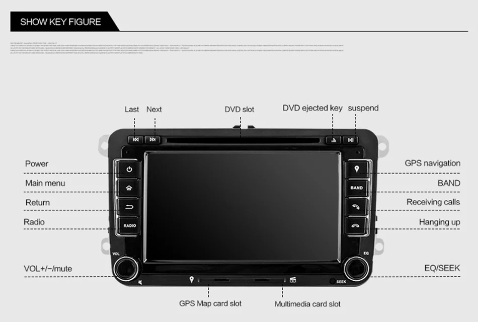 Eunavi tda7851 Android 9 dvd-плеер автомобиля аудио радио gps навигация для VW GOLF 6 Polo Bora JETTA B6 PASSAT Tiguan SKODA OCTAVIA