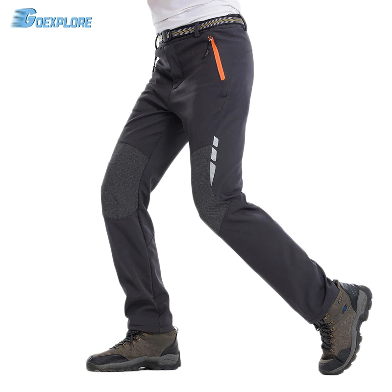 Мужские зимние брюки Goexplore Softshell для активного отдыха походов скалолазания