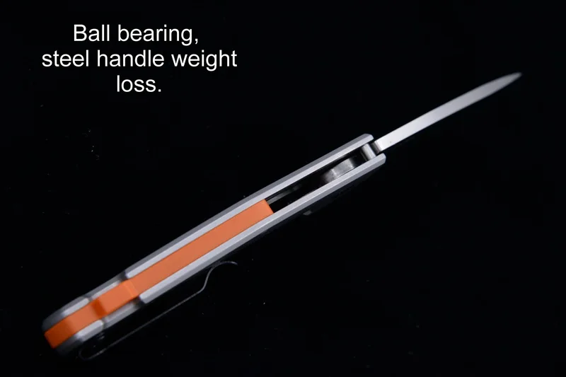 JUFULE ZT0220 Флиппер D2 лезвие стальная ручка титановое покрытие открытый лагерь выживания карманный EDC инструмент складной обеденный кухонный нож