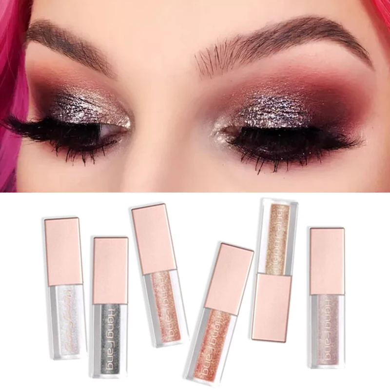 Hengfang Shimmer Блеск Минеральные тени для век макияж Diamond Pearl Liquid Eye металлов блеск и