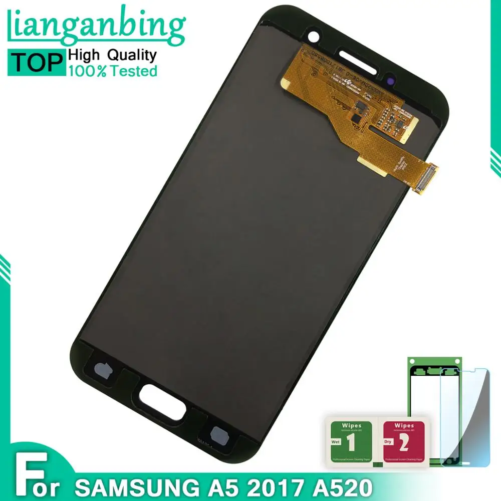 ЖК дисплей с дигитайзером для Samsung Galaxy A5 2017 рабочий сенсорный экран в сборе A520 100%