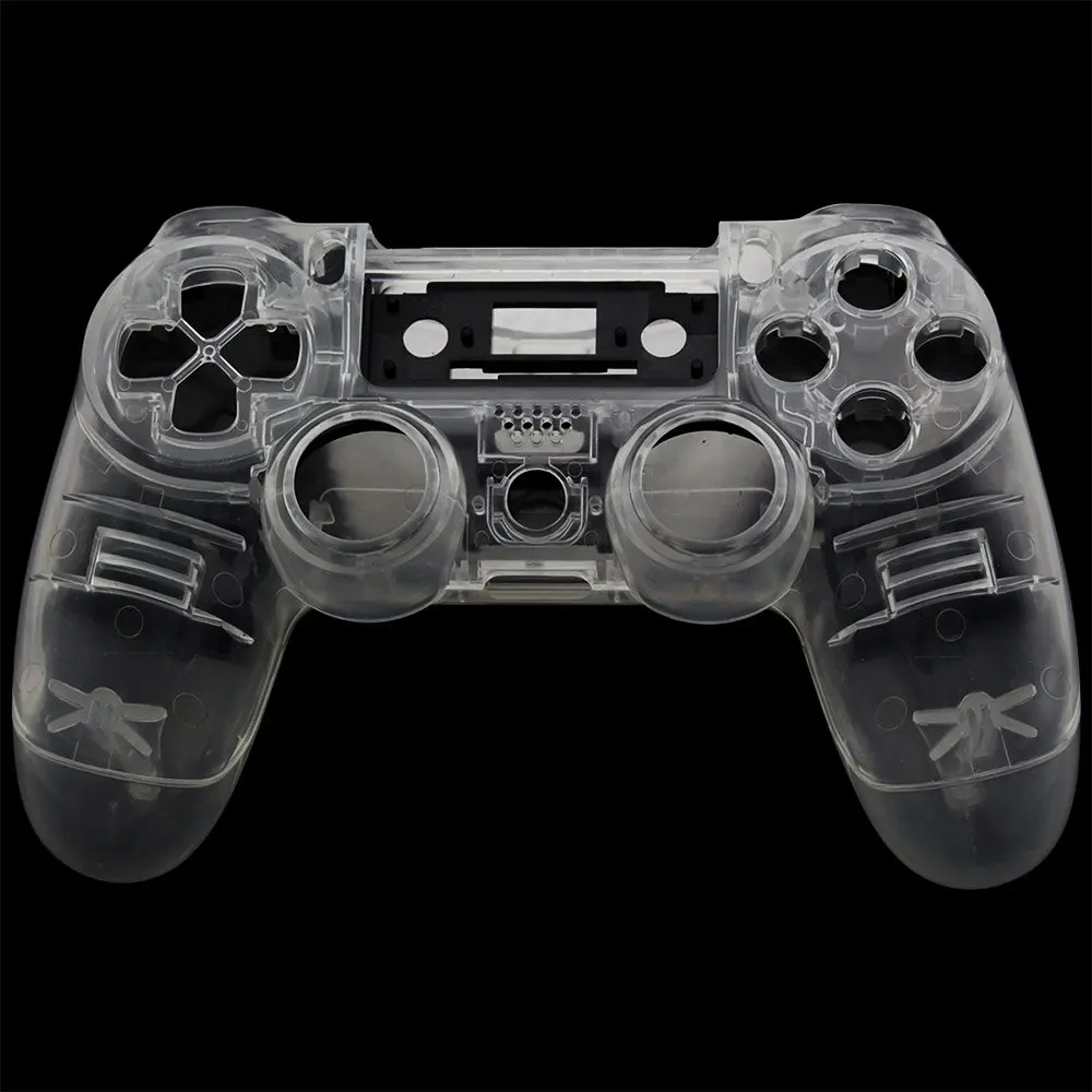 PS4 контроллер пользовательский прозрачный полный корпус геймпад Оболочка Чехол кнопки крышка комплект Замена для sony Playstation 4 V1