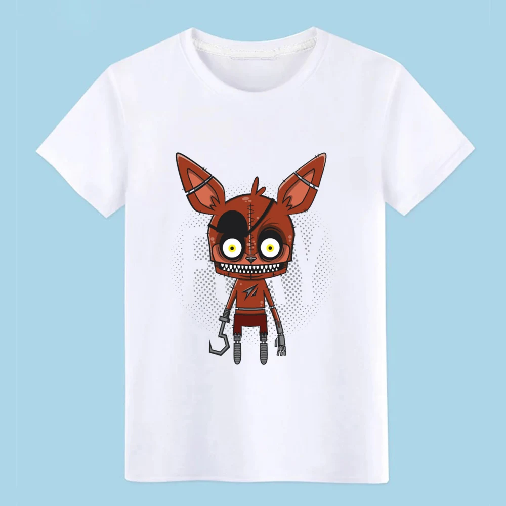 Fnaf foxy футболка на заказ с коротким рукавом S XXXL семья Солнечный свет Мода Летний