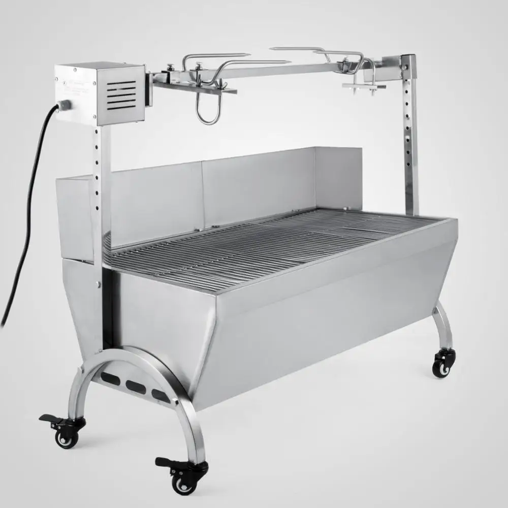 

Stainless Steel BBQ,Pig,Lamb,Goat,Chicken Spit Roaster,Rotisserie Spit 132lb