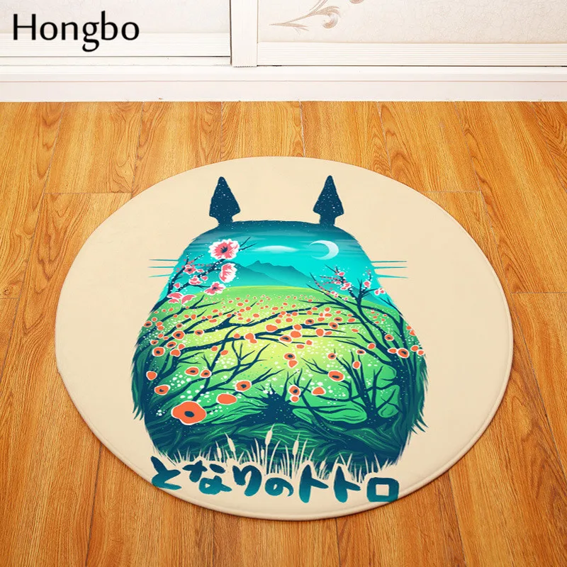 Hongbo фланелевые Противоскользящие коврики Totoro Cat милый Прямоугольный Коврик с
