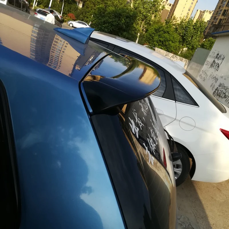 

ABS Plastic Unpainted Rear Trunk Roof Spoiler Use For VW Polo Tail Wing Decoration 2006-2009