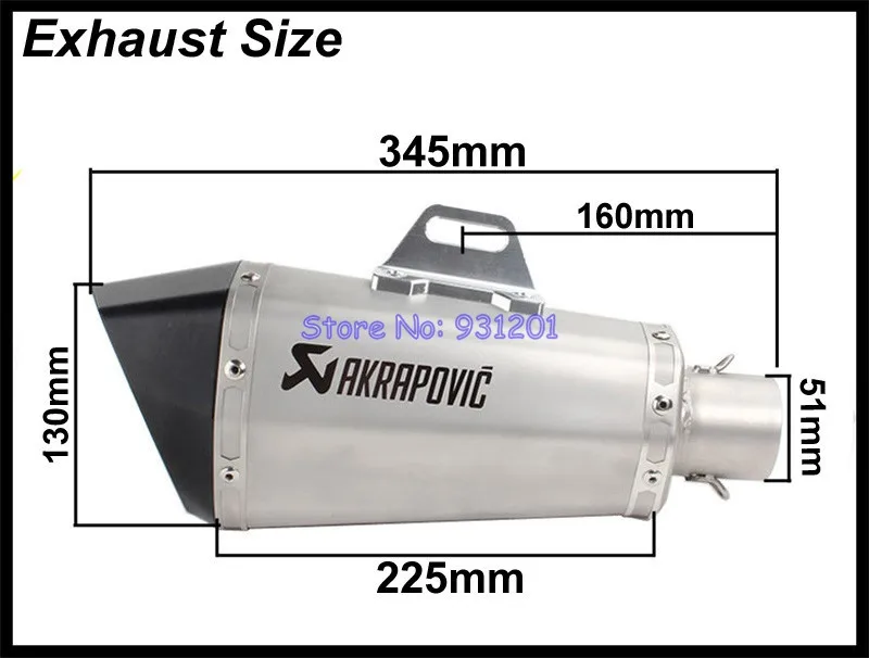 Benelli TRK502 TRK 502 слипоны для мотоцикла выхлопная труба Akrapovic глушитель труба со средним звеном труба из углеродного волокна Escape Moto