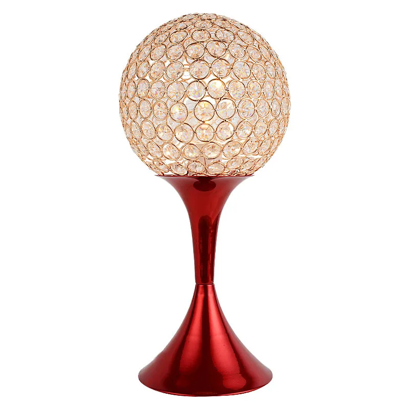 Роскошные Настольные лампы с кристаллами и золотым металлическим корпусом для