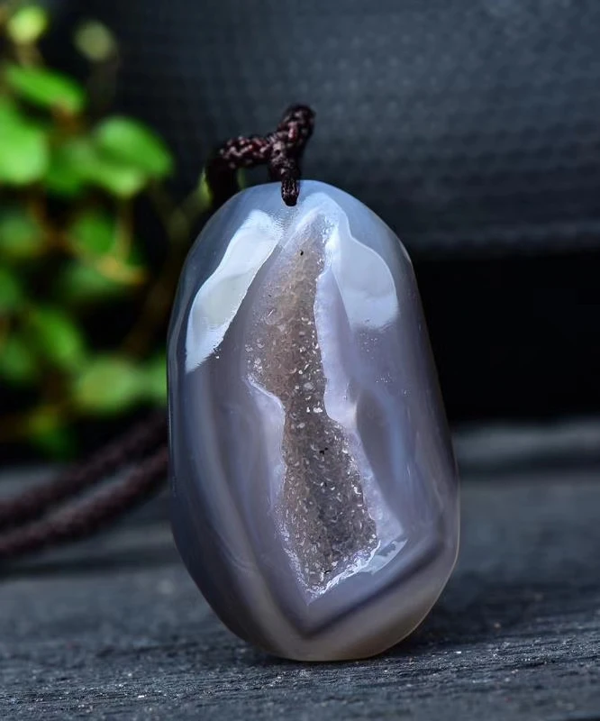 Ожерелье Guardian из натурального агатстоуна модное ювелирное изделие подвеска