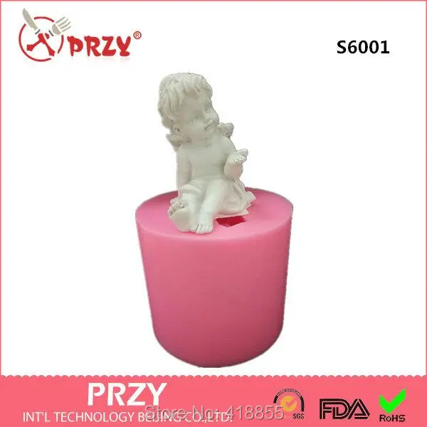 

3d Mold Silicone Soap Mold Cupid Angel Candle Mold Moulds S6001 Handmade Diy For Cake Decorations Soap Making Mould Aroma Stone