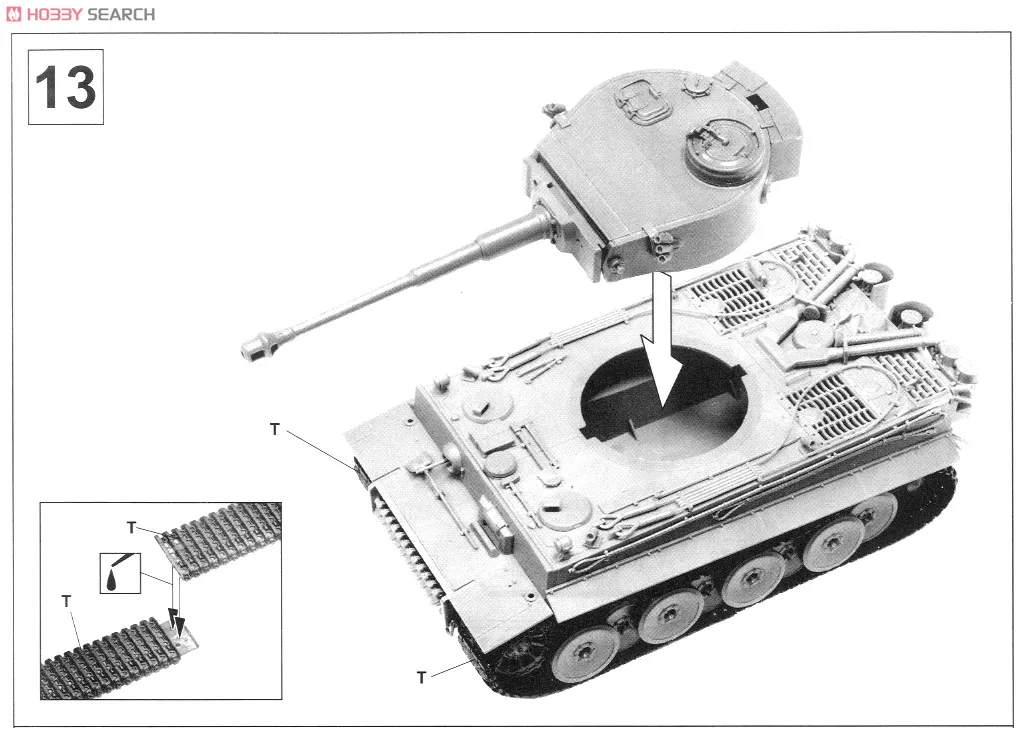 1/48 Немецкий Тигр 1 тяжелый танк(начальный тип) AF 48002