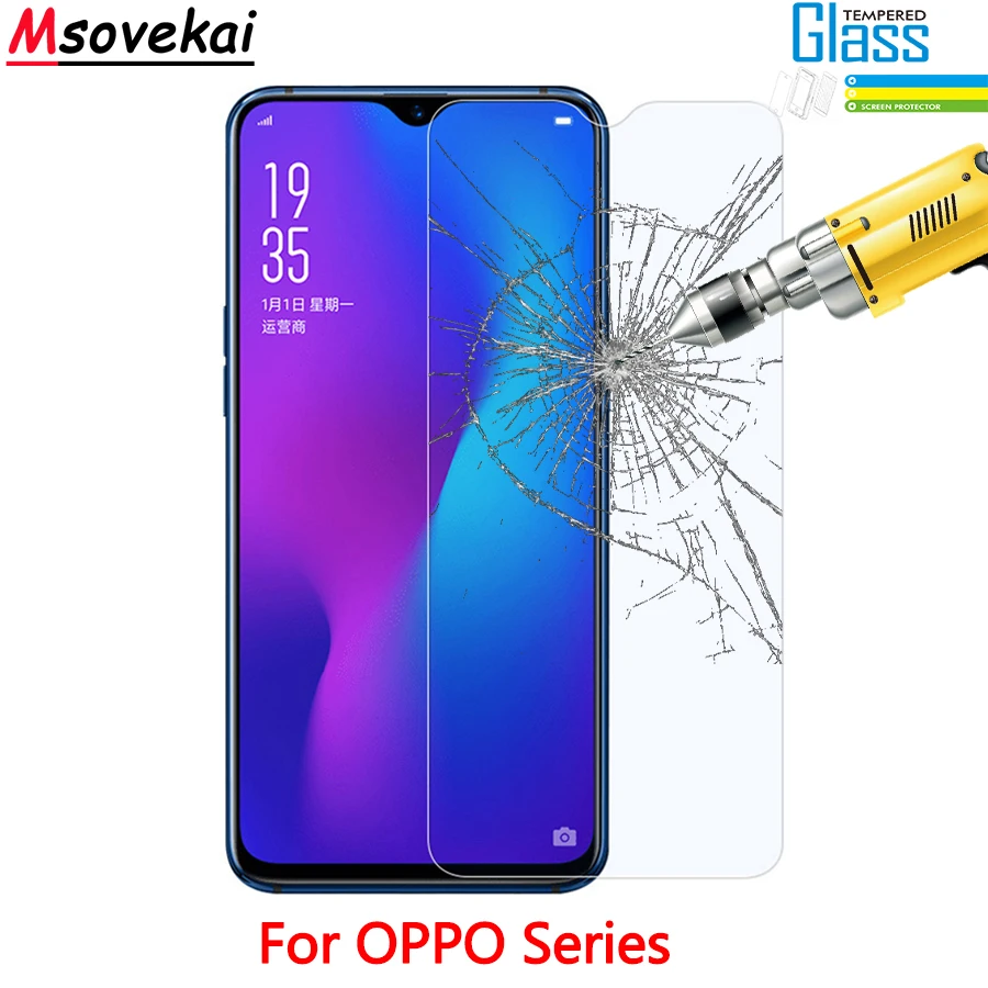 2.5D 9H закаленное стекло для OPPO F11 Pro A1K A5S A3s F5 youth A83 F9 R17 R15 Realme 3 2 Защитная пленка