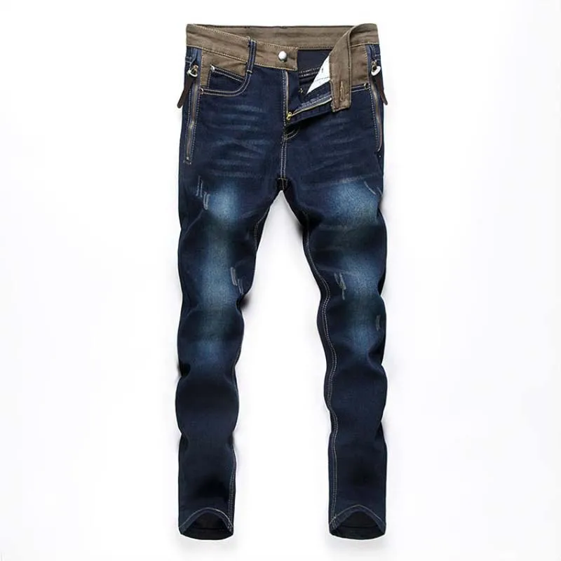 Мужские джинсы Брюки для девочек брюки-карго Комбинезоны синий марка 2017 дизайнер