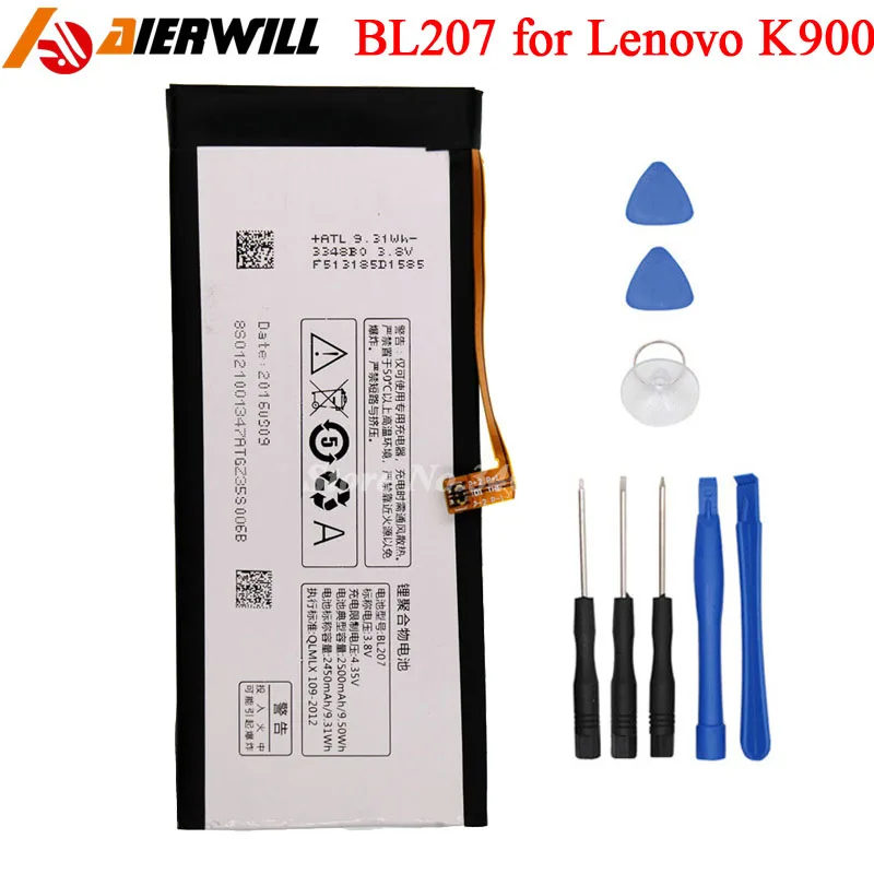 Аккумулятор BL207 для LENOVO K900 K100 аккумулятор 2500 мАч + Инструменты|battery for lenovo k900|battery