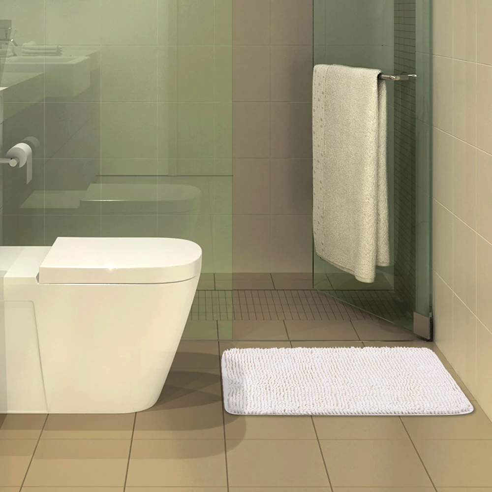 50*80 см Прямоугольный мягкий синельный коврик для ванной нескользящий