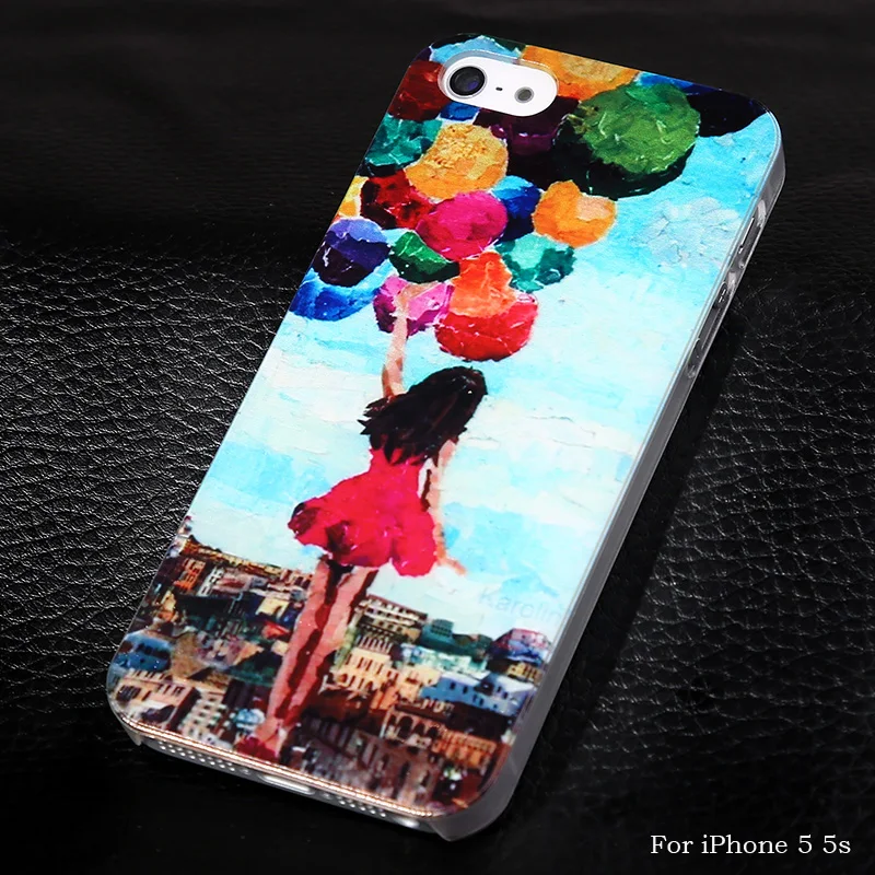 Абстракционизм Книги по искусству телефона чехол для Apple iPhone 5/5S Цветочный ЗАВОД