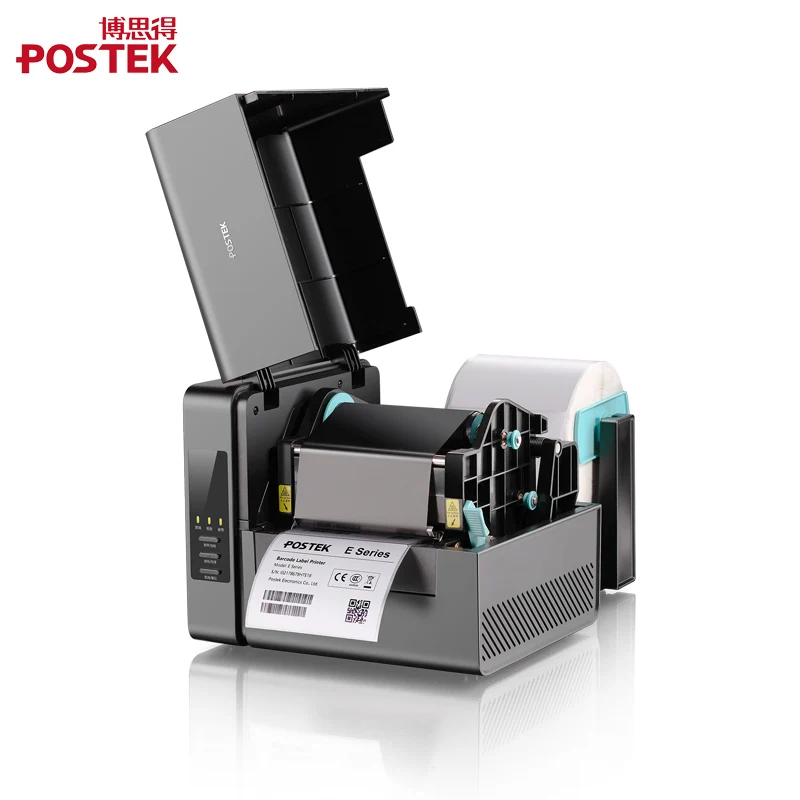 Печатающий устройство штрих-кодов Postek E200 с термической/термопереносной печатью для этикеток ювелирных изделий/товарных этикеток/логистических этикеток.