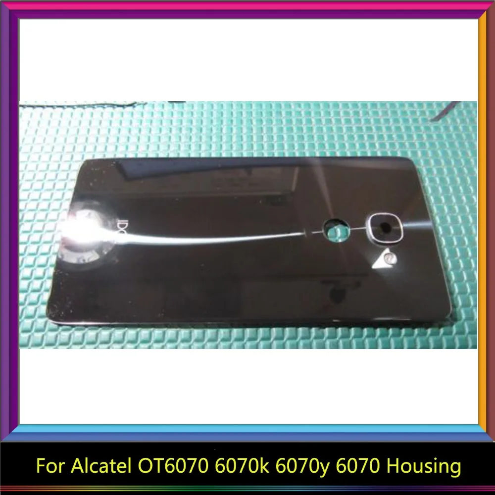 Задняя крышка Корпус сзади Батарея двери для Alcatel One Touch Idol 4S OT6070 6070 К 6070y Запчасти