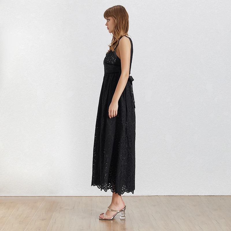 Платье с открытыми плечами TWOTWINSTYLE летнее платье трапеция v образным вырезом без