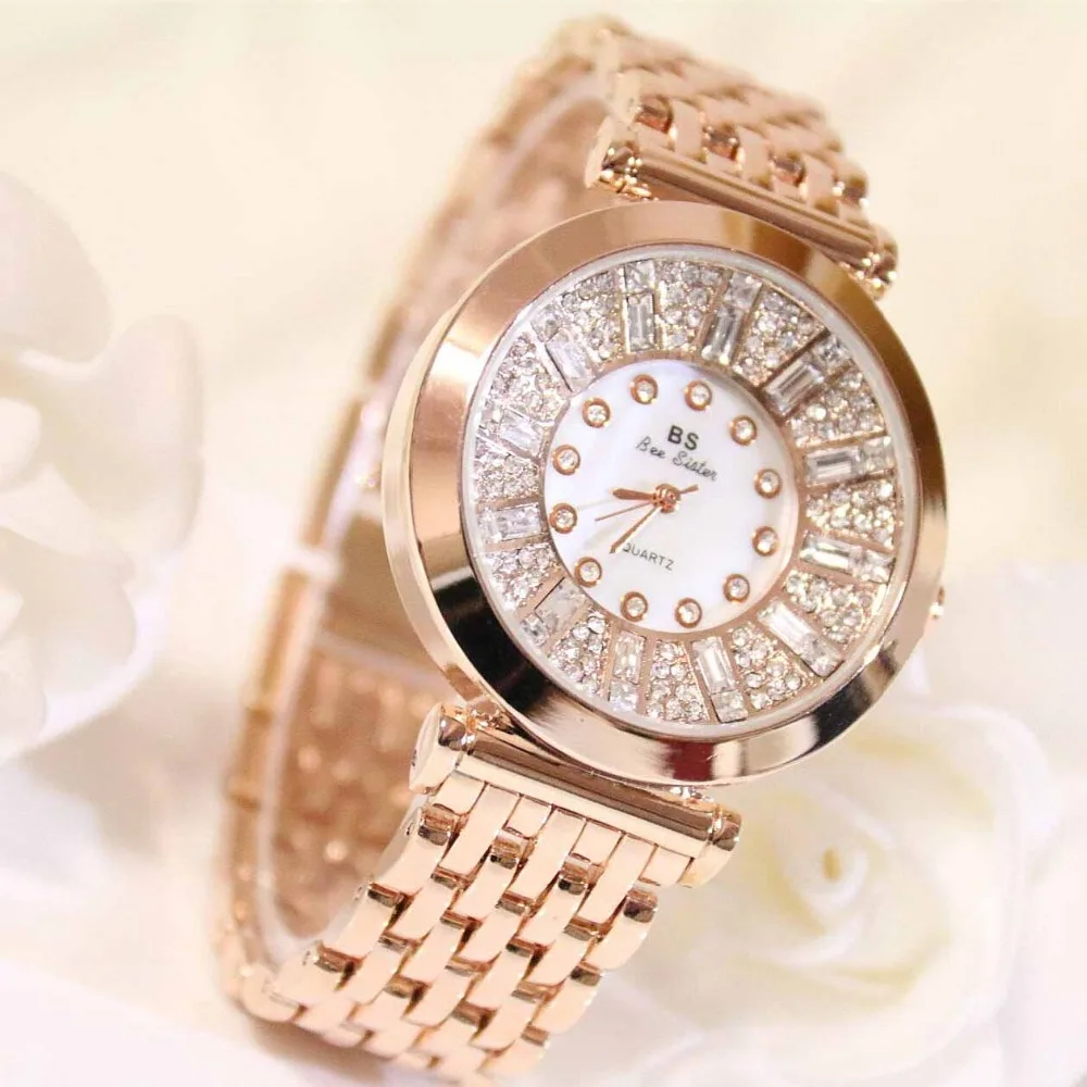 Часы наручные BS женские кварцевые с керамическим браслетом брендовые винтажные