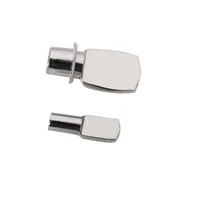 100Pcs/Lot  Shelf Pins 5mm 7mm Spoon Shape Cabinet Furniture Shelf Support Pegs Nickel Plated
