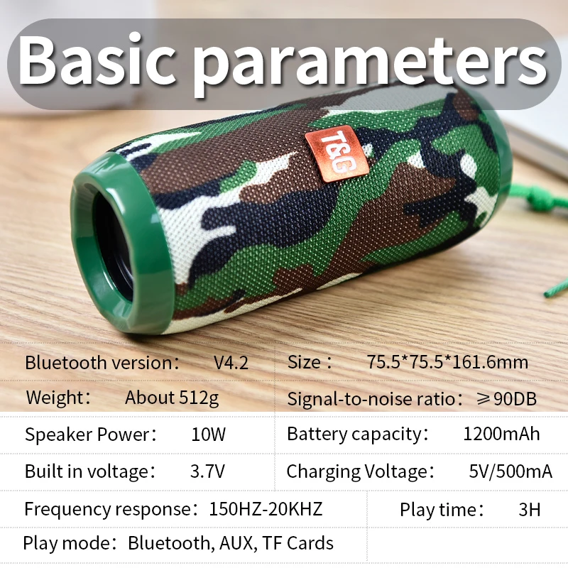 TG117 Bluetooth открытый динамик водонепроницаемый портативный беспроводной Колонка громкий динамик коробка FM радио Aux вход поддержка TF карты