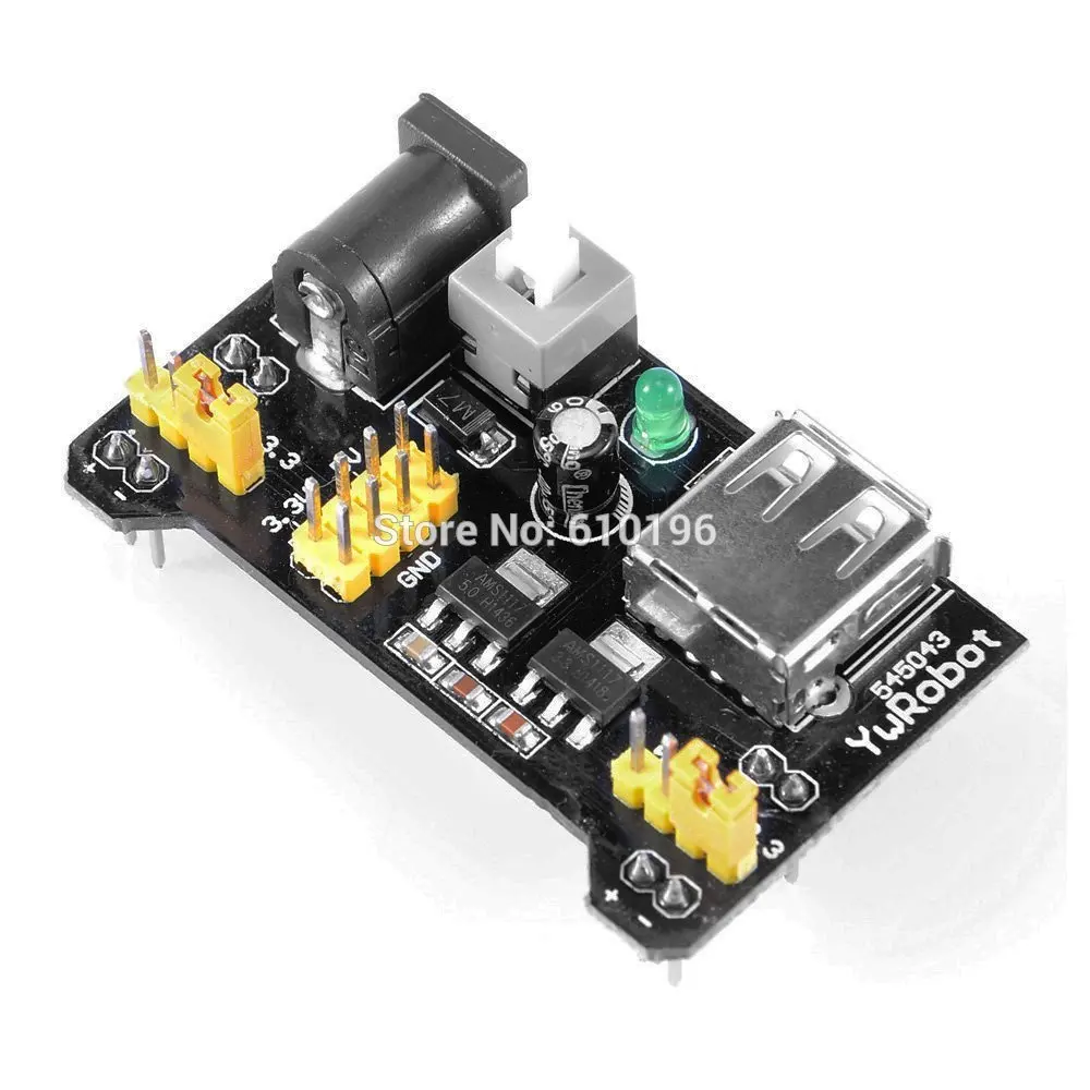 Макетная плата MB102 модуль питания 3 В 5 для Arduino регулятор напряжения макетной