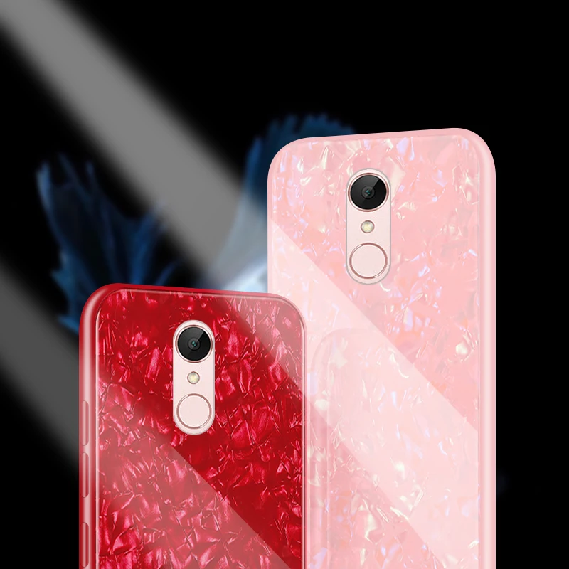 For Xiaomi Redmi 5 Plus Case Luxury Shockproof Tempered Glass Hard Back Cover Soft Frame Silicone Casing for | Мобильные телефоны и
