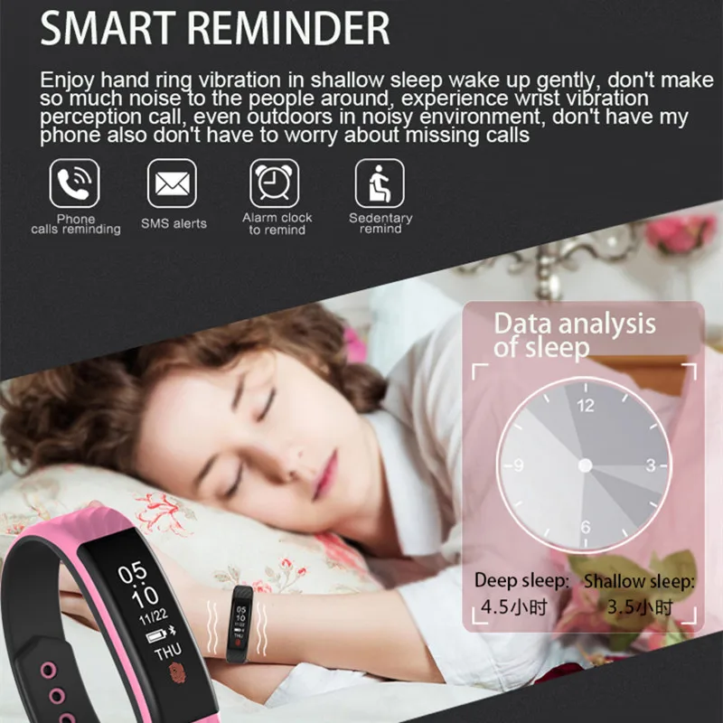 2018 часы мужские пульсометр Смарт Bluetooth браслет шагомер Водонепроницаемые