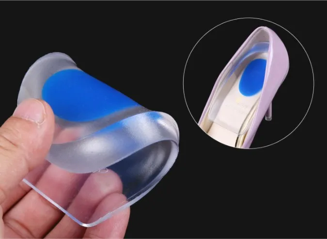 1 пара подушечек на каблуке 3D стельки из силикагеля Нескользящие женские